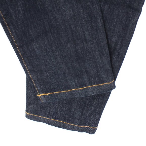 Boutique Moschino Dark Blue Wash Denim Jeans Star Pocket Gold Star Button 46 NEW - Picture 7 of 10